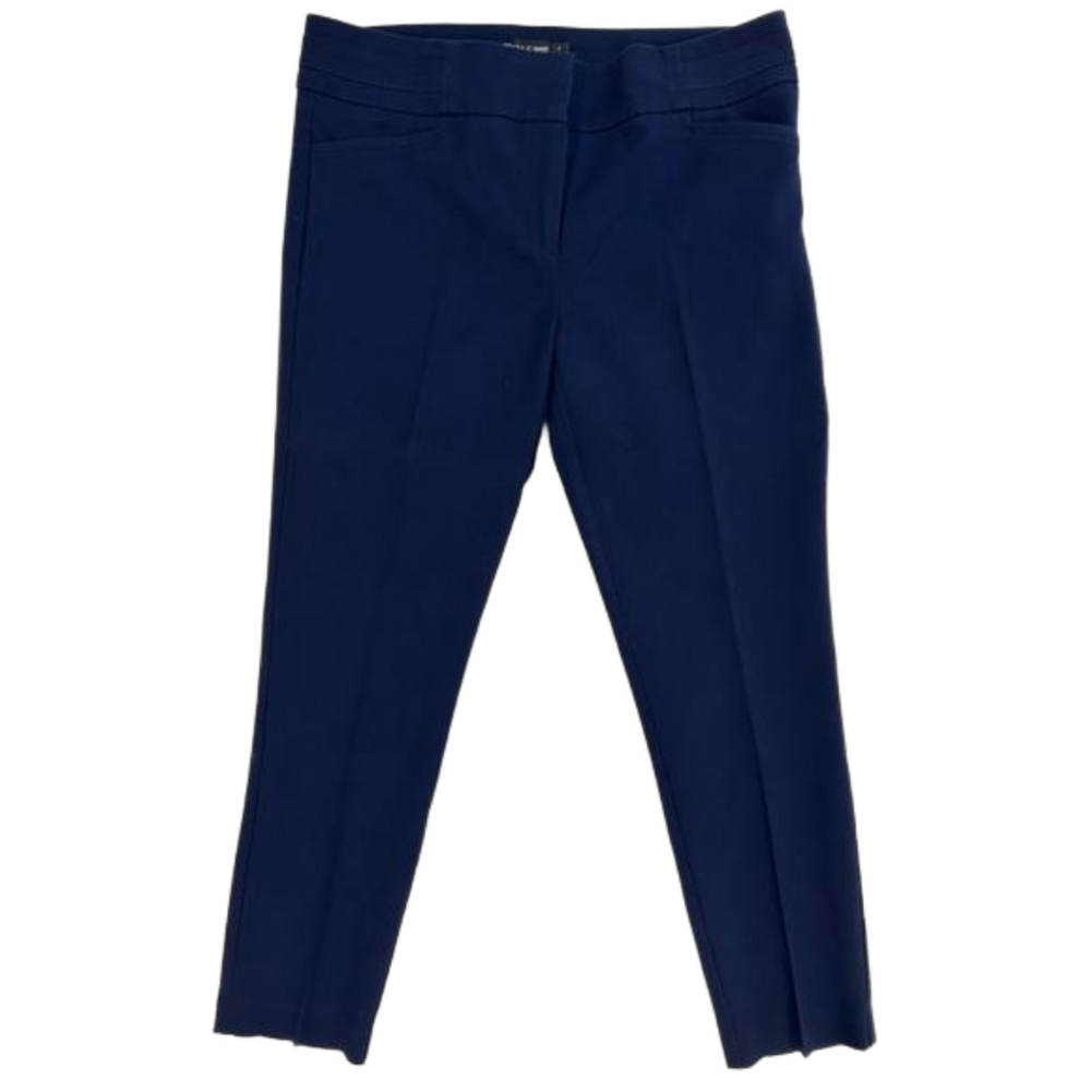 New York & Company Navy Mid-Rise 7th Ave Stretch Pants size 8
